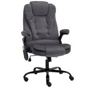 vidaXL Chaise de bureau de massage Gris fonc¿¿ Velours