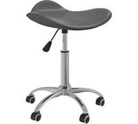 vidaXL Chaise de bureau Gris Similicuir