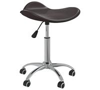 vidaXL Chaise de Bureau Marron Similicuir
