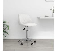 Chaise de Bureau Pivotante Noir Similicuir Siège Fauteuil Ordinateur vidaXL