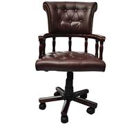 vidaXL Chaise de bureau pivotante Marron 20042