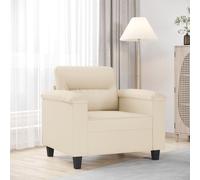 Vidaxl Chaise De Canapé Beige 60 Cm Tissu Microfibre Beige