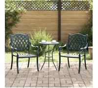vidaXL Chaise de jardin 2 pcs Vert 56 x 55 x 92,5 cm Aluminium 42002377