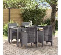 vidaXL Chaise de jardin 4 pcs Gris clair 53 x 49 x 85 cm PP, Chaise extérieure légère, moderne et ergonomique pour jardin 847486