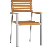 vidaXL Chaise de jardin 4 pcs Marron 56 x 54,5 x 87cm Bois massif Acacia