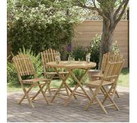 vidaXL Chaise de jardin 4 pcs Naturel Bambou 42028078