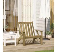 vidaXL Chaise de Jardin Adirondack 75x77x77 cm Bois de pin imprégné