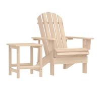 vidaXL Chaise de jardin Adirondack avec table Bois de sapin massif