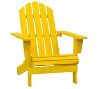 Chaise H. 89.5 cm non pliable en bois massif exterieur jaune