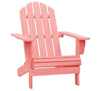 Vidaxl Chaise De Jardin Adirondack Bois De Sapin Massif Rose