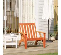 vidaXL Chaise de Jardin Adirondack Cire Marron 75x77x77 cm, Chaise de Jardin, siège de Jardin, Chaise de Patio, Chaise Relax, siège d'extérieur