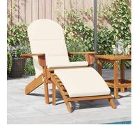 Chaise de jardin Adirondack et repose pieds bois massif acacia