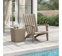 Vidaxl Chaise De Jardin Adirondack Marron Clair Polypropylène