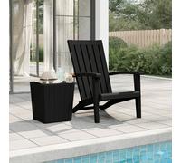 Vidaxl Chaise De Jardin Adirondack Noir Polypropylène