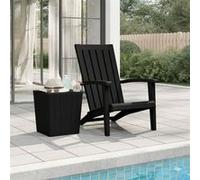 Vidaxl Chaise De Jardin Adirondack Noir Polypropylène