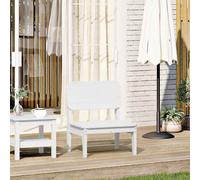 Vidaxl Chaise De Jardin Blanc 60x52,5x72 Cm Bois De Pin Massif
