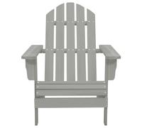 Vidaxl Chaise De Jardin Bois Gris Gris