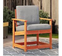 vidaXL Chaise de jardin Siège avec dossier pour extérieur Bois de pin massif Blanc