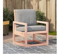 vidaXL Chaise de jardin 57,5x63x76 cm – Bois massif de Douglas, accoudoirs et dossier