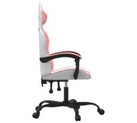 Vidaxl Chaise De Jeu Blanc Et Rose Similicuir Multicolore
