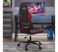 Vidaxl Chaise De Jeu De Massage Noir Et Rouge Bordeaux Similicuir Multicolore