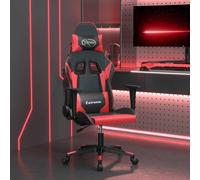 Vidaxl Chaise De Jeu De Massage Noir Et Rouge Similicuir Multicolore