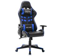 Vidaxl Chaise De Jeu Noir Et Bleu Cuir Artificiel Bleu