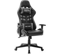 vidaXL Chaise de jeu Noir et gris Cuir artificiel Multicolore G