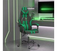 Chaise de jeu Noir et vert Similicuir