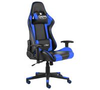 Vidaxl Chaise De Jeu Pivotante Bleu Pvc Bleu