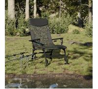 Vidaxl Chaise De Pêche Avec Accoudoir Pliable Camouflage