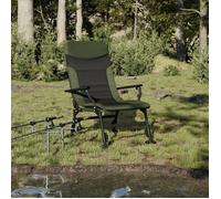 vidaXL Chaise de pêche 4006416 avec accoudoir pliable verte