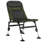 vidaXL Chaise de pêche 4006414 pliable avec pieds à boue réglables vert
