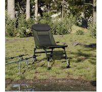 vidaXL Chaise de pêche 4006414 pliable avec pieds à boue réglables vert