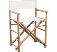 vidaXL Chaise de régie pliante 2 pcs. Bambou et toile