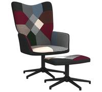 Vidaxl Chaise De Relaxation Avec Repose-Pied Patchwork Tissu
