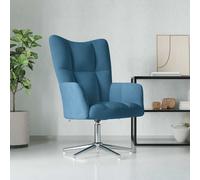 Chaise de Relaxation avec Repose-pied Gris Foncé Velours Fauteuil vidaXL