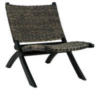 Bois d'Acajou Chaise de Relaxation Rotin Naturel Kubu Salon Maison vidaXL