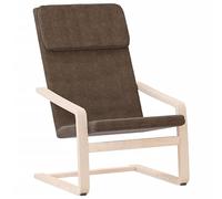 Chaise de relaxation Marron foncé Tissu Marron G