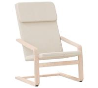 Vidaxl Chaise De Relaxation Crème Tissu