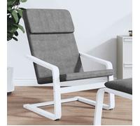 Chaise de Relaxation, Fauteuil de Détente avec Coussin, Siège Rembourrée, Meuble de Salon Salle de Séjour, Moderne, Gris Foncé Tissu
