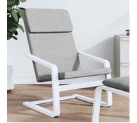 Chaise de relaxation Gris clair Tissu