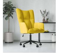 vidaXL Chaise de Relaxation Fauteuil de Détente Siège de Relaxation Chaise de Détente Salon Salle de Séjour Intérieur Jaune 328179