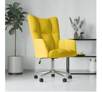 Vidaxl Chaise De Relaxation Jaune Moutarde Velours Jaune