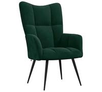 vidaXL Chaise de Relaxation Fauteuil de Détente Siège de Relaxation Chaise de Détente Salon Salle de Séjour Intérieur Vert 328075