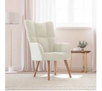 vidaXL Chaise de Relaxation Fauteuil de Détente Siège de Relaxation Chaise de Détente Salon Salle de Séjour Intérieur Blanc 328060