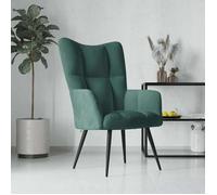 vidaXL Chaise de Relaxation Fauteuil de Détente Siège de Relaxation Chaise de Détente Salon Salle de Séjour Intérieur Vert 328075