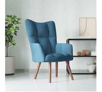 vidaXL Chaise de Relaxation Fauteuil de Détente Siège de Relaxation Chaise de Détente Salon Salle de Séjour Intérieur Bleu 328061