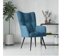 vidaXL Chaise de Relaxation Fauteuil de Détente Siège de Relaxation Chaise de Détente Salon Salle de Séjour Intérieur Bleu 328083