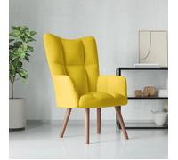 vidaXL Chaise de Relaxation Fauteuil de Détente Siège de Relaxation Chaise de Détente Salon Salle de Séjour Intérieur Jaune 328058